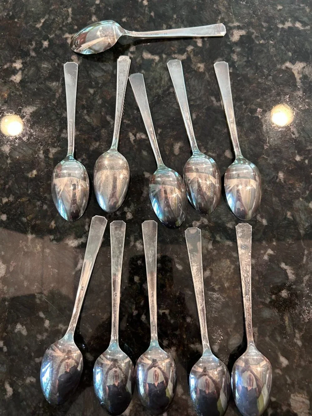 Lot of 11 Different 1939 World's Fair Silver-Plate Souvenir Spoons Wm Rogers Mfg